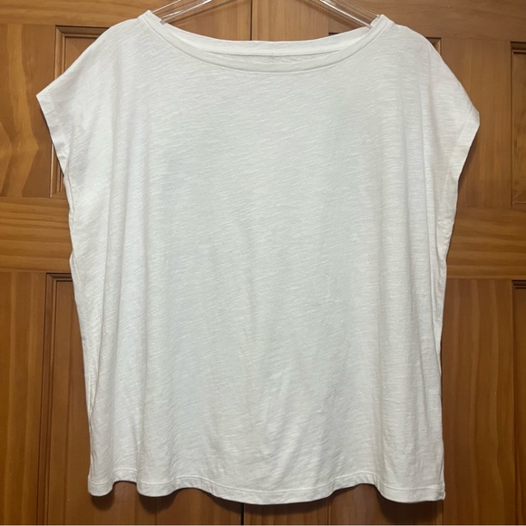 eileen fisher white tops